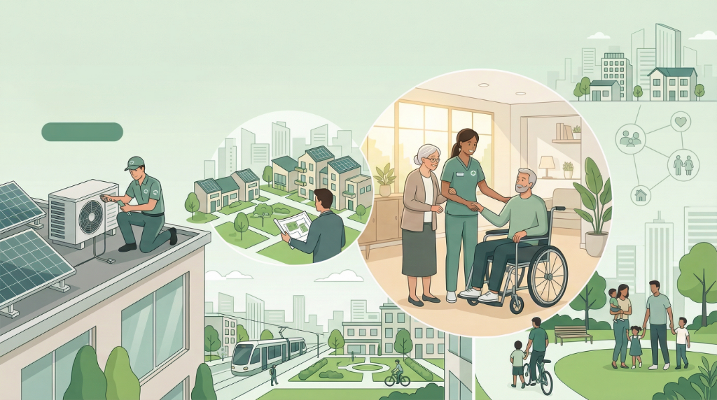 마중물 ESG 협동조합 - 도시재생, 냉난방기 유지보수, 돌봄 서비스 종합 안내